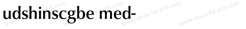 udshinscgbe med字体转换